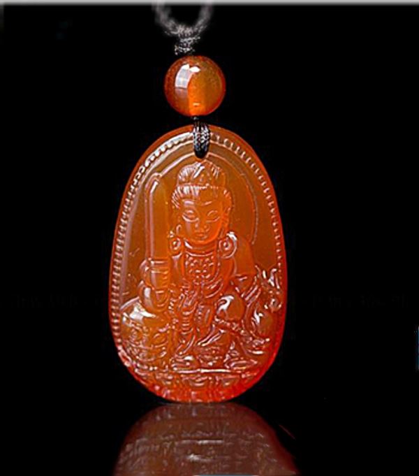 Mặt phật văn thù bồ tát đá mão đen độ tuổi mão M06